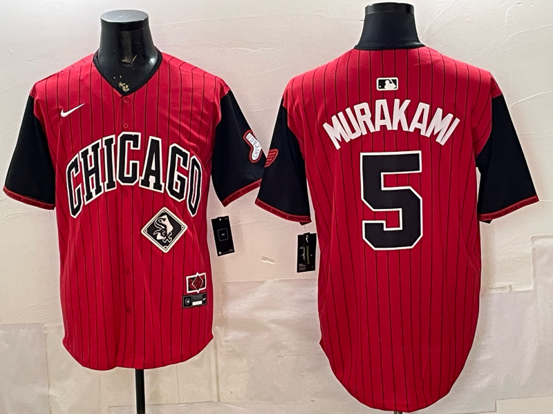 Men Chicago White Sox #5 Murakami red Nike MLB 2026 jersey 0529005